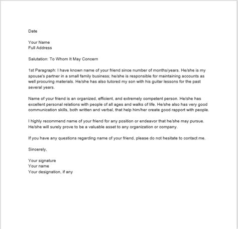 We did not find results for: Letter Of Recommendation For A Friend For A Job - Letter