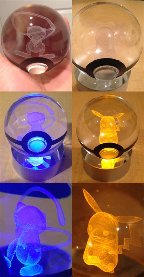 Led Pokeball With Pokemon Inside Light Up Your Shut Up And Take My Yen