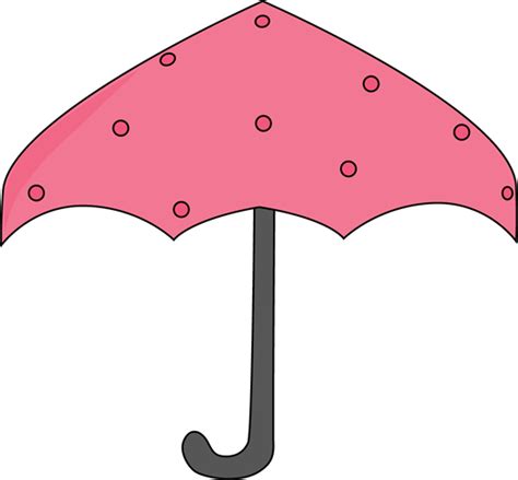 Pink Polka Dot Umbrella Clip Art Pink Polka Dot Umbrella Image