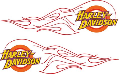 Harley Davidson Flames Sticker Mxgone Best Moto Decals