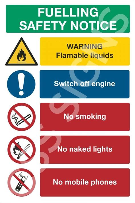 Fuelling Safety Notice Sign Sign Shop Ireland Css Signs