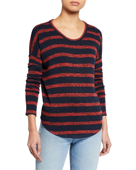 Rag And Bone The Knit Striped Long Sleeve Top Neiman Marcus