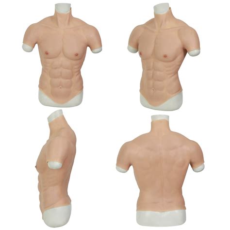 Roanyer Male Chest Silicone Muscle Suit Realistic Mens Silicone Chest