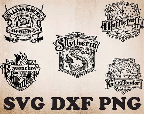 Hogwarts House Crests Svg - Free Svg Harry Potter House Crests Svg 8493