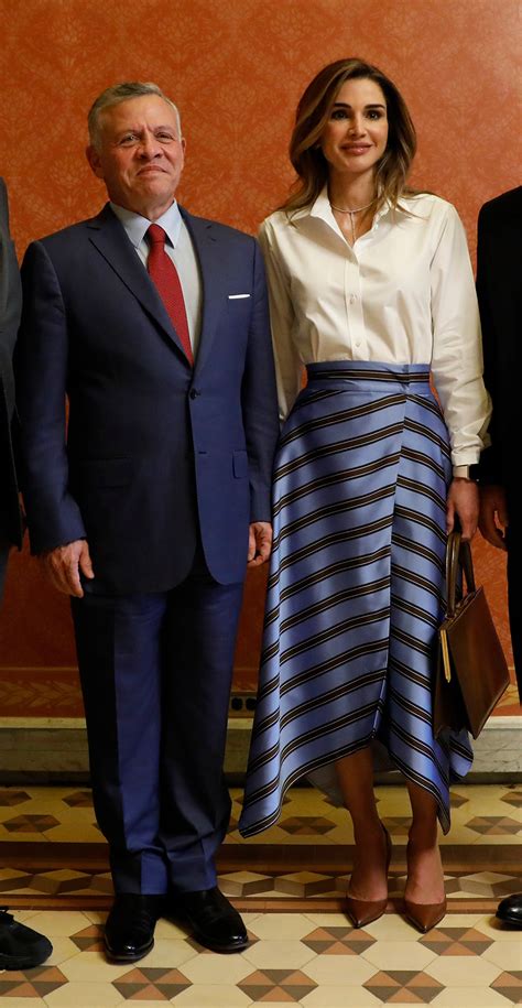 Queen Rania Of Jordan Styles The Scarf Skirt Like A Royal Boss Vogue