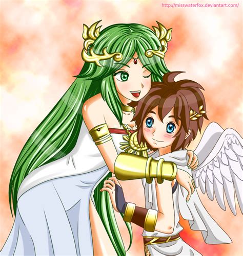 Palutena And Pit By Misswaterfox On Deviantart