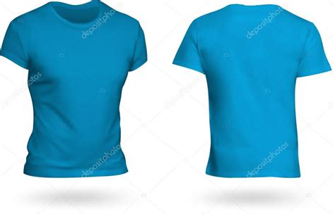 Blue T Shirt Template — Stock Vector © Barghest 42720475