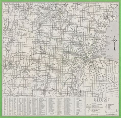 Road Map Of Detroit And Vicinity Nypl Digital Collections