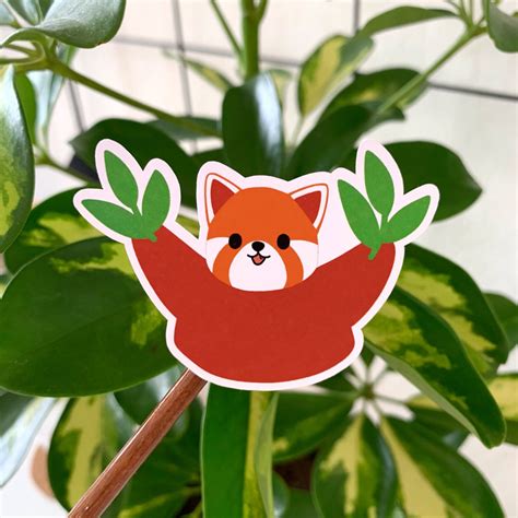 Red Panda Sticker Sheet 52 X 74 131 X 187 Mm Etsy