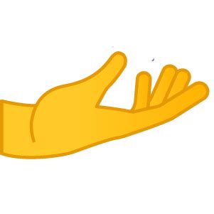 Palm Up Hand Emoji Emojiguide