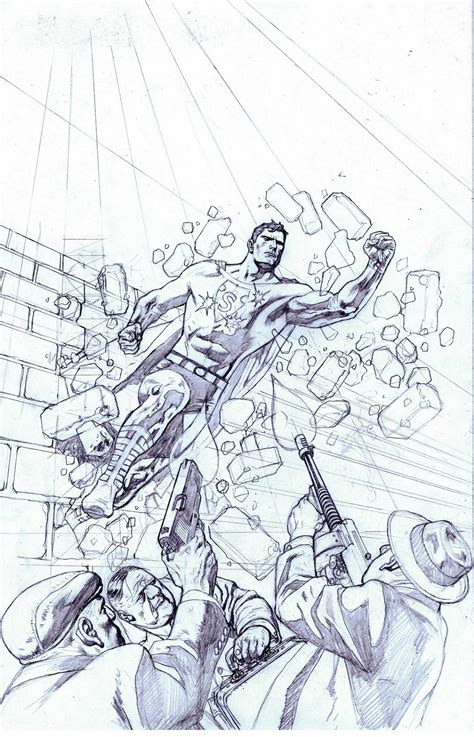 Kevin Nowlan Superman Unchained 4 Variant Cover Art