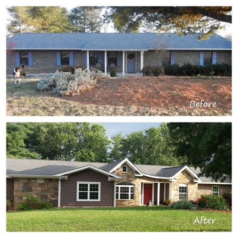 Ideas For The House Ranch House Remodel Home Exterior Makeover