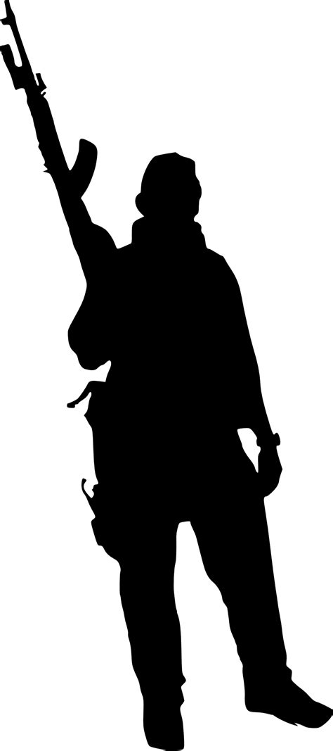 Silhouette Soldier Military Soldier Png Download 8882000 Free