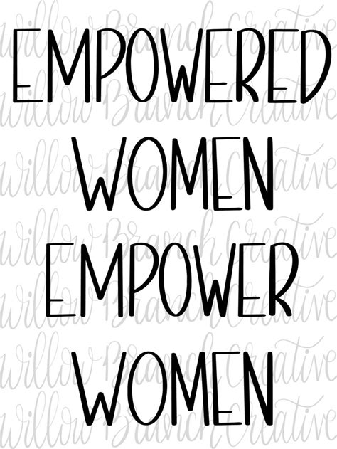 Empowered Women Empower Women Printable Instant Download Etsy