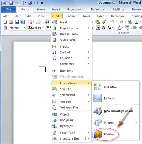 However, the word 2007 program keeps running. Where is Charting in Microsoft Office 2007, 2010, 2013 and 365