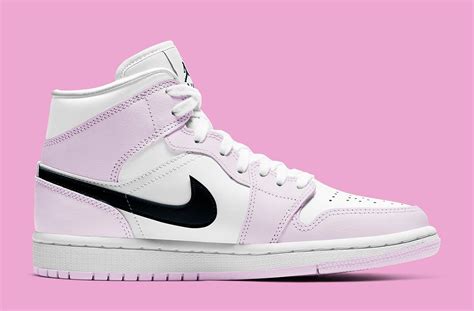 A true show stopper on the sideline though? The Next Air Jordan 1 Mid Pairs Pink and White with Black ...