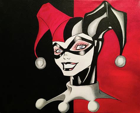 Harley Quinn Painting By Eduardo Avalos Fine Art America