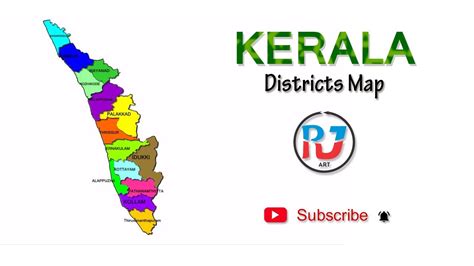 Kerala District Map In English Youtube