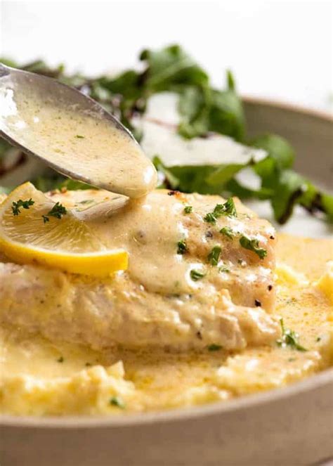 Baked Fish With Lemon Cream Sauce One Baking Dish CookToria
