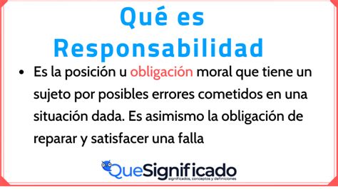 La Responsabilidad Que Es La Responsabilidad Moral Significado Imagesee