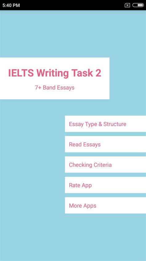 Ielts Essay Writing Task 2 Apk لنظام Android تنزيل