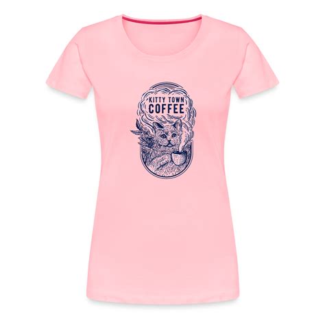 women s premium t shirt kitty town coffee