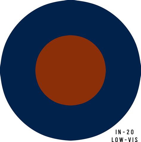 Royal Air Force Low Visibility Military Aircraft Roundel Insignia