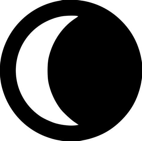 Moon Waning Crescent Svg Png Icon Free Download 541784