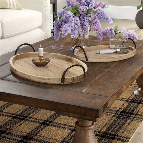 Using A Round Coffee Table Tray To Enhance Your Living Space Coffee