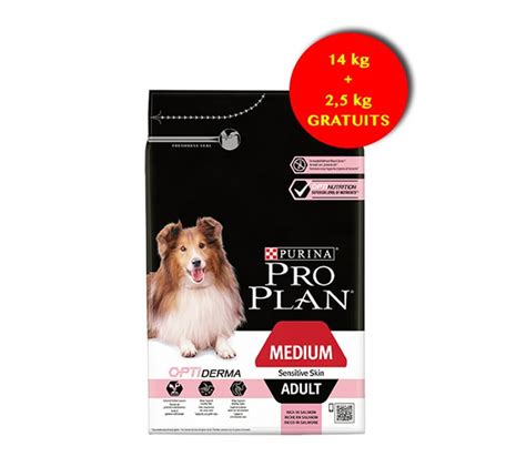 Purina Pro Plan Dog Medium Adult Sensitive Skin Saumon Optiderma 14 Kg