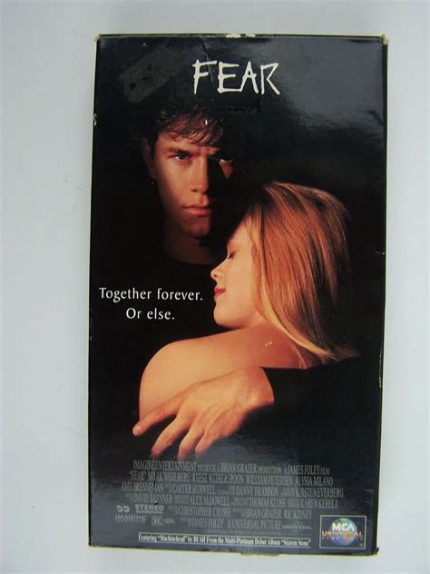 Fear Vhs Video Tape Mark Wahlberg Reese Witherspoon Amy Brenneman Alyssa Mila On Ebid United