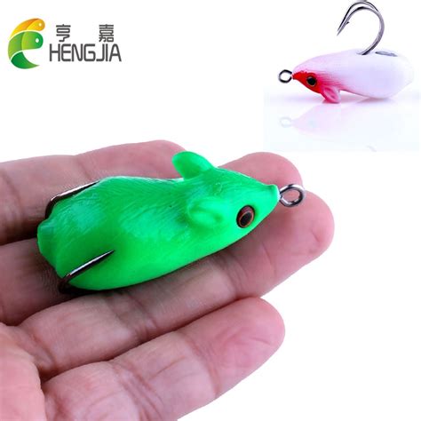 Hengjia 5cm 85g Soft Plastic Rubber Mouse Frog Fishing Lures Salmon