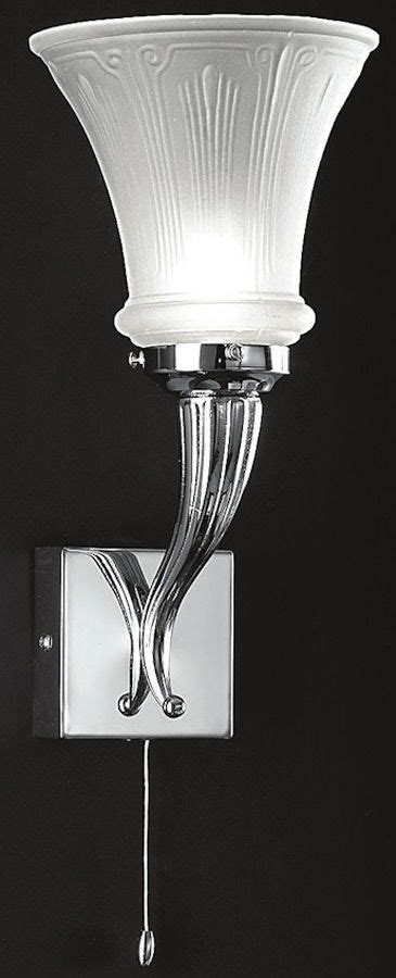 A choice for fans of the 1920's and 1930's art deco and art nouveau era. Art Deco Style Pull Cord Bathroom Wall Light Polished ...
