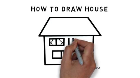 Learn a simple method to make your own blueprints for your custom house design. Draw, Learn How to Draw a House Very Easy for Kids, How to ...