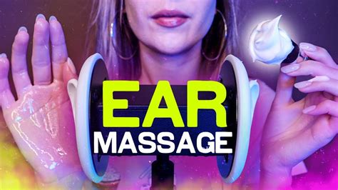 САМЫЙ МУРАШЕЧНЫЙ АСМР МАССАЖ УШЕК МАСЛОМ ПЕНОЙ КИСТОЧКАМИasmr Tingly Ear Massage Oil Foam
