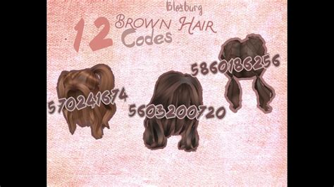 Bloxburg Hair Codes Pony