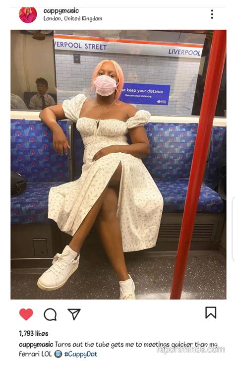 Dj Cuppy Shares Photos Of Herself Using A Public Transport For The