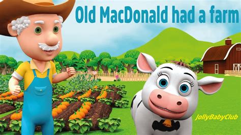 Old Macdonald Had A Farm Popular Nursery Rhymes And Children Songs