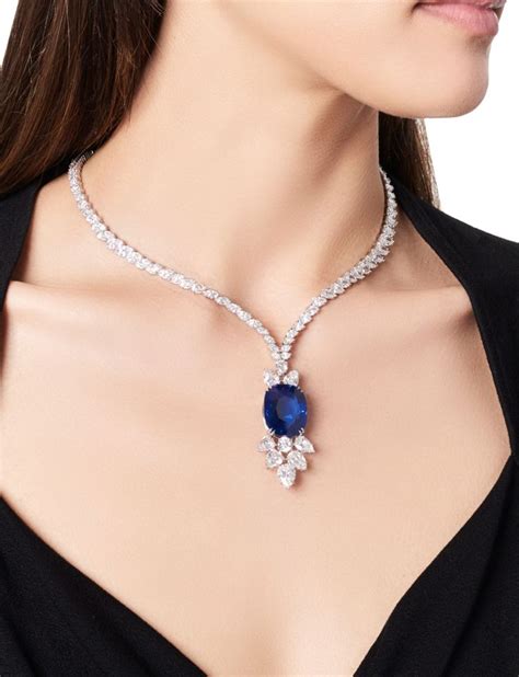 An Important Sapphire And Diamond Pendant Necklace