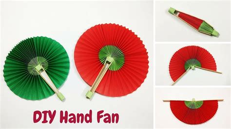 Diy Handmade Paper Fan Folding Hand Fan How To Make A Paper Fan