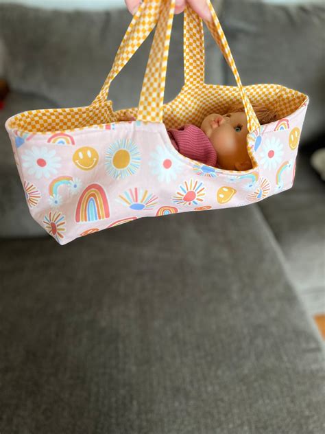 Baby Doll Basket Bed Baby Doll Basket Carrier Pepote Etsy