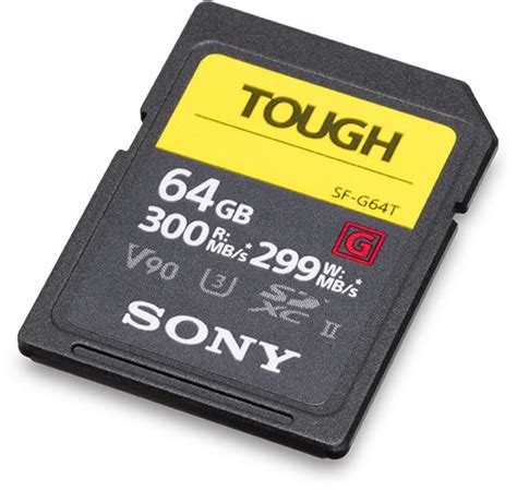 Some popular brands of sd memory card include sandisk, kingston, lexar, transcend, toshiba, samsung, etc. Sony Tough SF-G Series 300MB/s 64GB SDXC UHS-II V90 Memory Card Review 300MB/s read 299MB/s ...