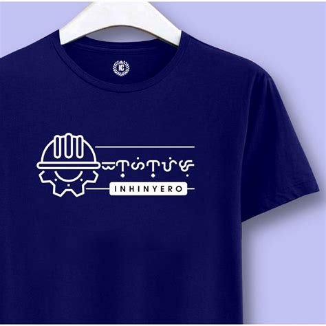 Inhinyero Icon Alibata Baybayin Minimalist Design T Shirt Unisex