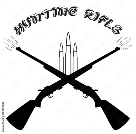 Winchester Rifle Retro Icon Wild West Vintage Weapon Sign Vector