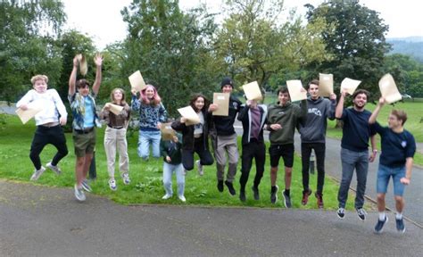 Jumping For Joy Keswick Students Celebrate A Level Results The