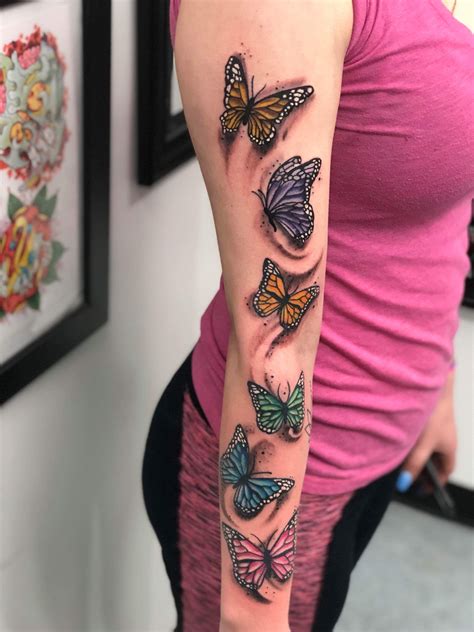 Tattoo Ideas Female Sleeve Arm Butterfly