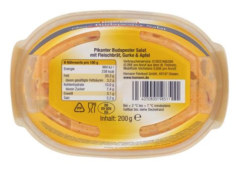 Budapester salat ist ein rezept mit frischen zutaten aus der kategorie salatbeilage. Homann Pikanter Budapester Salat online kaufen bei myTime.de