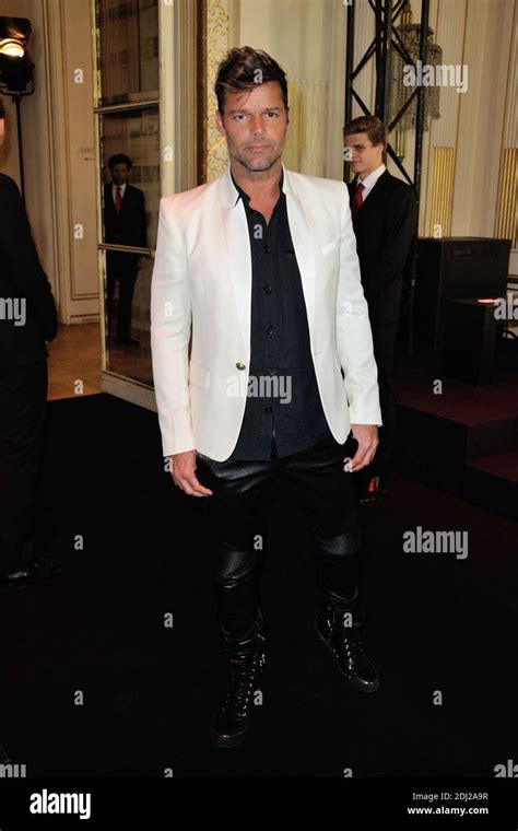 Ricky Martin Arriving At The Balmain Show During Paris Mens Fashion