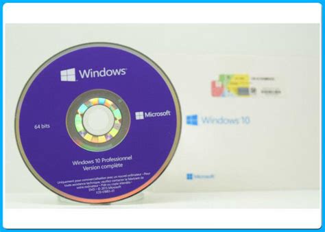 Full Version Microsoft Windows 10 Win Pro 64 Bit System Builder Oem Dvd