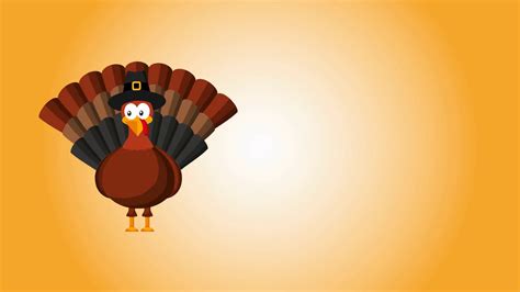 Happy Thanksgiving Celebration With Turkey Stock Motion Graphics Sbv